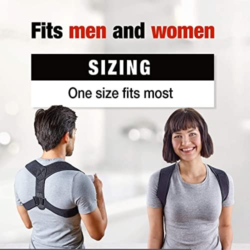 ACE Brand Posture Corrector, Posture Support, Discreet Under Clothing, Perfect for Students and Office Workers, Adjustab