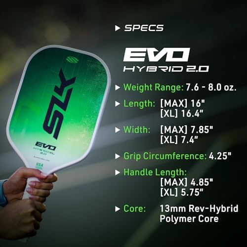 Selkirk Sport SLK Evo Pickleball Paddles for Power and Control Enthusiasts | Selkirk Sport SLK Evo Pickleball Paddles: