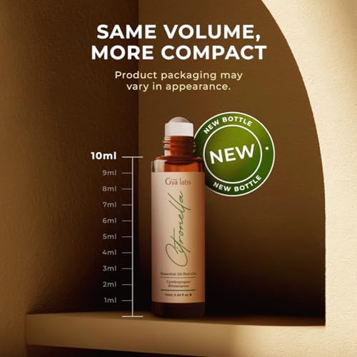 Gya Labs Frankincense & Somali Myrrh Essential Oil Roll On - Convenience - Camping Enthusiasts - Aromatherapy Relief, Cl