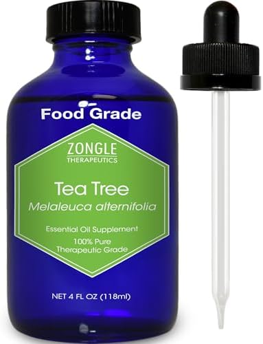 100% Pure Frankincense Essential Oil, Food Grade, for Face and Beauty, by Zongle Therapeutics, 4 OZ | Edible Frankincen