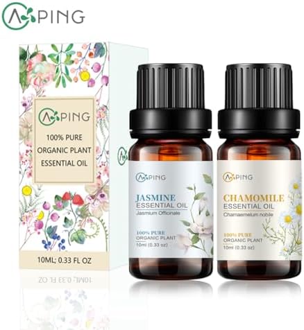 Sandalwood & Clary Sage Essential Oils for Aroma and Spa - 100% Pure Organic Natural Plant Oils, 2x10ML Sandalwood & C