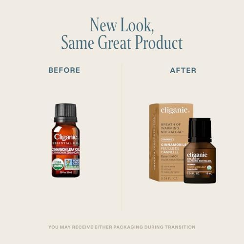 Cliganic Organic Frankincense Essential Oil - Boswellia Serrata, 100% Pure Natural Undiluted, for Stress Relief and Rela