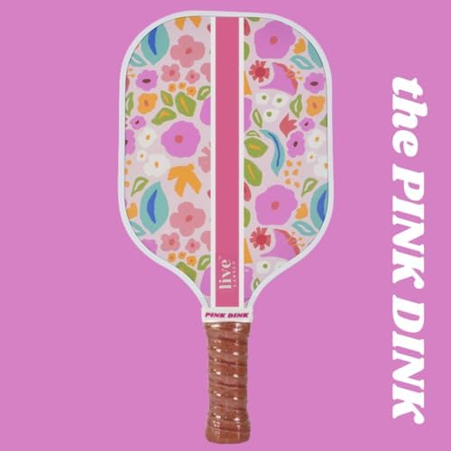 Premium Pickleball Paddle Racket - Durable Fiberglass - Honeycomb Core - Women - Match Play & Practice - Awesome Pop & S