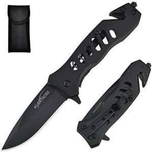 ALBATROSS EDC Cool Sharp Tactical Folding Pocket Knife for Outdoor Enthusiasts | ALBATROSS SpeedSafe Spring Assisted Op