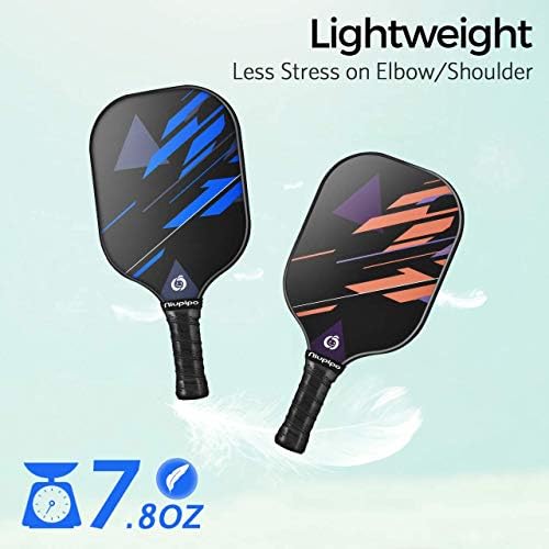 USAPA Approved Lightweight Pickleball Rackets for Casual Players | Durable Fiberglass Surface Picks with Polypropylene