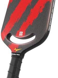 Warping Point Ascent Carbon Fiber Pickleball Racket for Swing Speed and Maneuverability | Aero Throat Carbon Fiber Pick