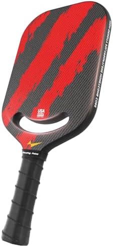 Warping Point Ascent Carbon Fiber Pickleball Racket for Swing Speed and Maneuverability | Aero Throat Carbon Fiber Pick