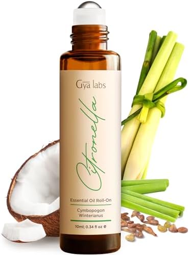 Gya Labs Frankincense & Somali Myrrh Essential Oil Roll On - Convenience - Camping Enthusiasts - Aromatherapy Relief, Cl