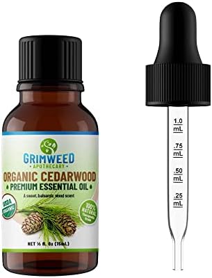 Grimweed Apothecary USDA Organic Cinnamon Essential Oil - Therapeutic Grade - 15mL - Diffuser Oil - 100% All Natural - w