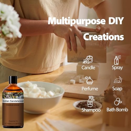 PHATOIL Australian Sandalwood Essential Oil |38Fl Oz for Hair Care and Body Skin Care | PHATOIL Australian Sandalwood E