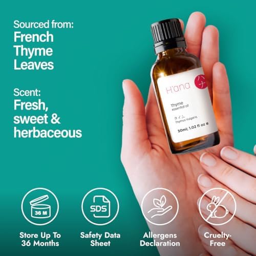 H'ana Sandalwood Essential Oil - 1.02 Fl Oz - for Hair and Skin, Aromatherapy, DIY Soap Making - ClimatePartner Certifie