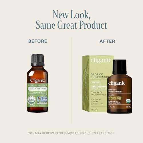 Cliganic Organic Frankincense Essential Oil - Boswellia Serrata, 100% Pure Natural Undiluted, for Stress Relief and Rela