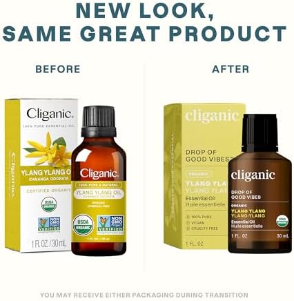 Cliganic Organic Frankincense Essential Oil - Boswellia Serrata, 100% Pure Natural Undiluted, for Stress Relief and Rela