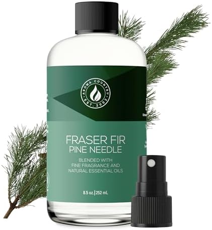 Aroma Country Fraser Fir Christmas Tree Oil - Luxury Essential Oils for Diffuser & Air Freshener - Natural Home Fragranc