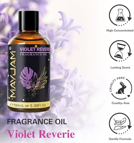 MAYJAM Sandalwood Essential Oil - Pure Fragrance Oil for Diffuser and Soap Candle Making, Ideal for Home and Office, 10