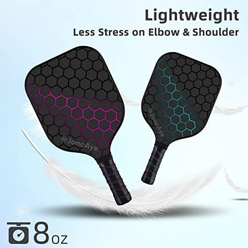 JoncAye USAPA Approved Pickleball Paddles Set of 4 for Adults, Men, Women, and Kids with Balls and Bag JoncAye USAPA App