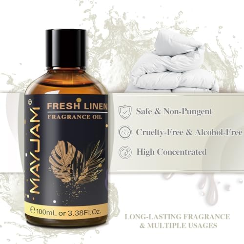 MAYJAM Sandalwood Essential Oil - Pure Fragrance Oil for Diffuser and Soap Candle Making, Ideal for Home and Office, 10