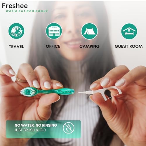 Freshee Paste 5 in 1 Disposable Mini Toothbrush Travel Set