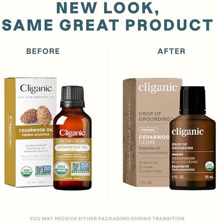 Cliganic Organic Frankincense Essential Oil - Boswellia Serrata, 100% Pure Natural Undiluted, for Stress Relief and Rela