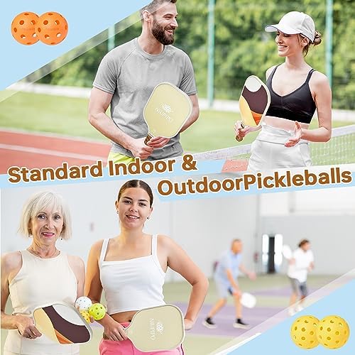 USAPA Approved Lightweight Pickleball Rackets for Casual Players | Durable Fiberglass Surface Picks with Polypropylene