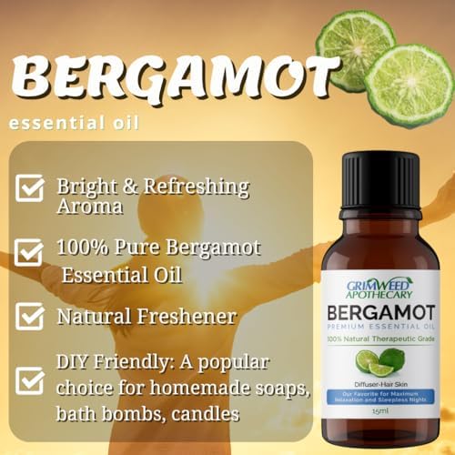 Grimweed Apothecary USDA Organic Cinnamon Essential Oil - Therapeutic Grade - 15mL - Diffuser Oil - 100% All Natural - w