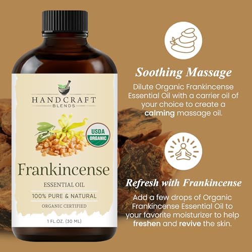 Handcraft Blends Organic Cedarwood Essential Oil - Premium Grade for Diffuser and Aromatherapy - USDA Organic - 1 Fl Oz