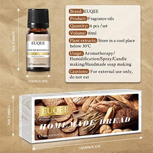 EUQEE Woody Essential Oils Set for Aromatherapy - Pure & Natural Oils - Eucalyptus, Cedarwood, Sandalwood, Frankincense,