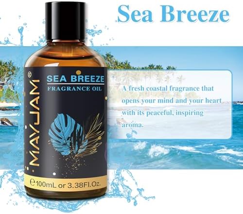 MAYJAM Sandalwood Essential Oil - Pure Fragrance Oil for Diffuser and Soap Candle Making, Ideal for Home and Office, 10