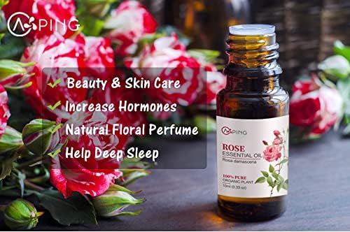 Sandalwood & Clary Sage Essential Oils for Aroma and Spa - 100% Pure Organic Natural Plant Oils, 2x10ML Sandalwood & C