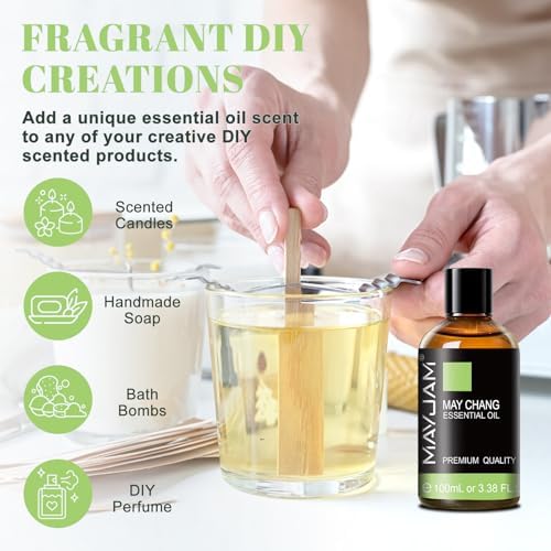 MAYJAM Indian Sandalwood Essential Oils for Skin Care and Hair Care - 100ml MAYJAM Indian Sandalwood Essential Oils fo