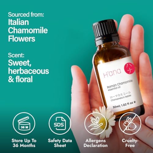 H'ana Sandalwood Essential Oil - 1.02 Fl Oz - for Hair and Skin, Aromatherapy, DIY Soap Making - ClimatePartner Certifie