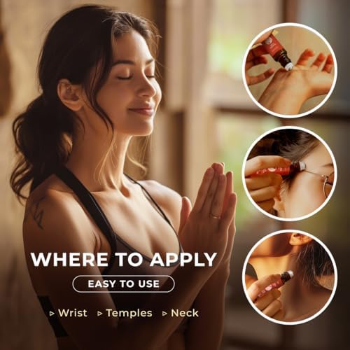 Gya Labs Frankincense & Somali Myrrh Essential Oil Roll On - Convenience - Camping Enthusiasts - Aromatherapy Relief, Cl