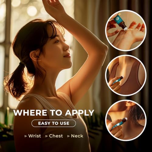 Gya Labs Frankincense & Somali Myrrh Essential Oil Roll On - Convenience - Camping Enthusiasts - Aromatherapy Relief, Cl