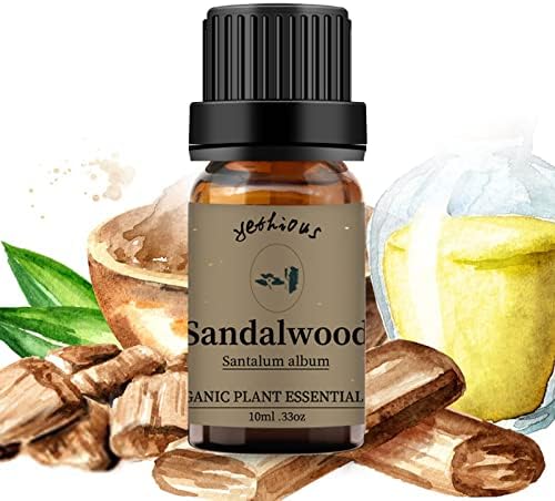 Yethious Pure Sandalwood Essential Oil for Aromatherapy & Diffuser - 10ML