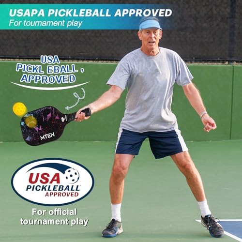 USAPA Approved Fiberglass Surface Pickleball Set for Men and Women Global Recycled Standard