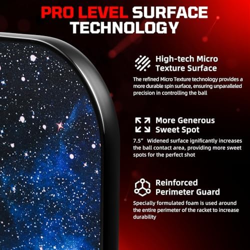 BAGAIL USAPA Approved Pickleball Paddles Set for Traction and Stability | Lightweight BAGAIL Pickleball Rackets with 4