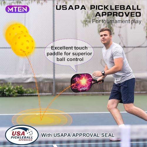 USAPA Approved Fiberglass Surface Pickleball Set for Men and Women Global Recycled Standard