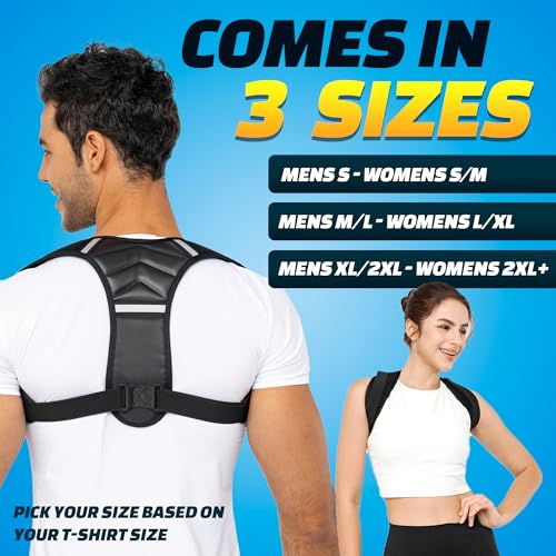 Benoo Back Posture Corrector for Women & Men: Comfortable & Adjustable Back Brace to Improve Posture & Relieve Back Pain