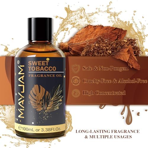 MAYJAM Sandalwood Essential Oil - Pure Fragrance Oil for Diffuser and Soap Candle Making, Ideal for Home and Office, 10