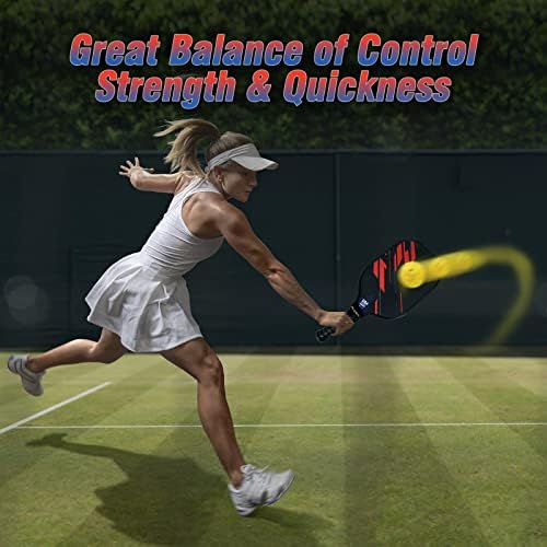 USAPA Approved Lightweight Pickleball Rackets for Casual Players | Durable Fiberglass Surface Picks with Polypropylene