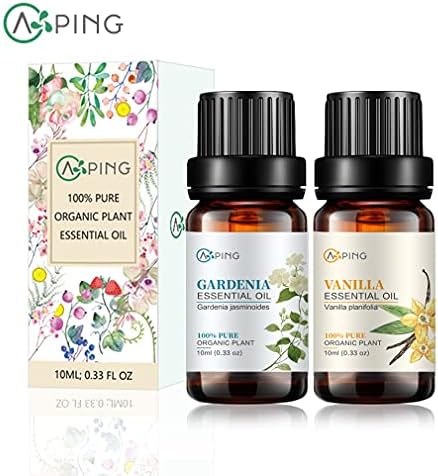 Sandalwood & Clary Sage Essential Oils for Aroma and Spa - 100% Pure Organic Natural Plant Oils, 2x10ML Sandalwood & C