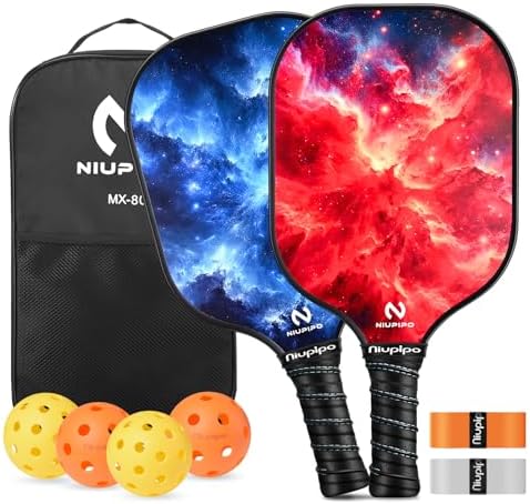 USAPA Approved Lightweight Pickleball Rackets for Casual Players | Durable Fiberglass Surface Picks with Polypropylene