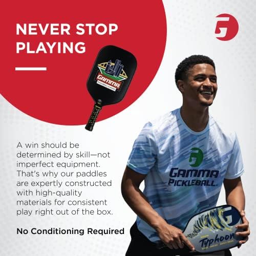 GAMMA Pickleball Paddles for Men & Women - Additional Power & Control, Honeycomb Grip, USAAPA Approved | GAMMA USA Made