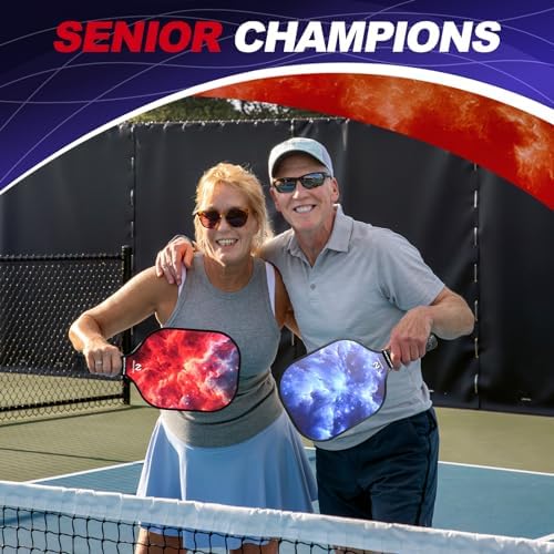 USAPA Approved Lightweight Pickleball Rackets for Casual Players | Durable Fiberglass Surface Picks with Polypropylene