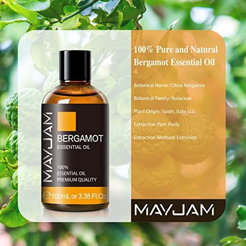MAYJAM Sandalwood Essential Oil - Pure Fragrance Oil for Diffuser and Soap Candle Making, Ideal for Home and Office, 10
