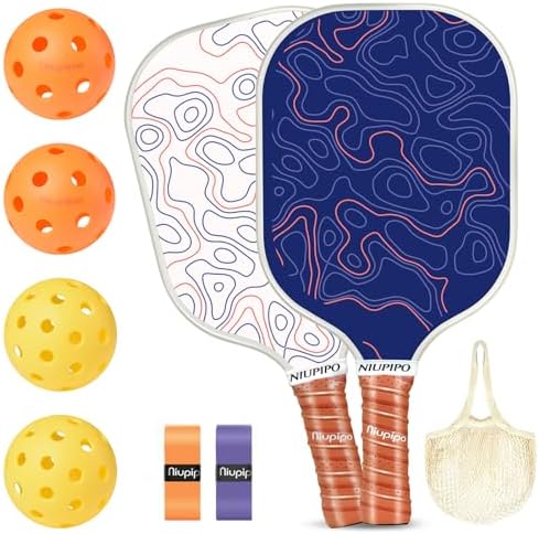 USAPA Approved Lightweight Pickleball Rackets for Casual Players | Durable Fiberglass Surface Picks with Polypropylene