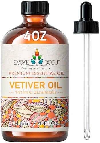 EVOKE OCCU Vetiver and Sweet Orange Essential Oil - Pure, Therapeutic Grade for Stress Relief - 4 Fl Oz