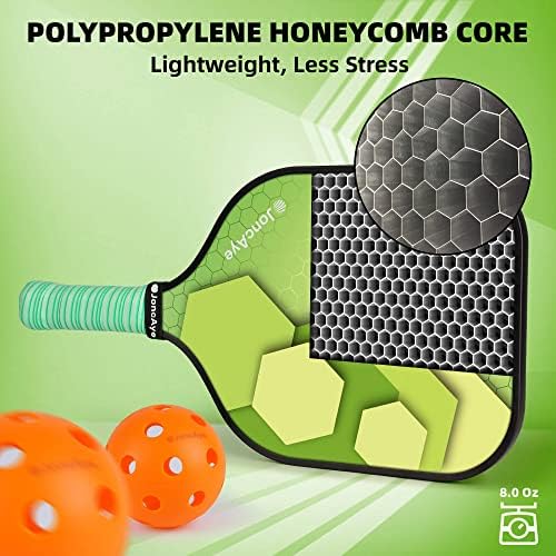 JoncAye USAPA Approved Pickleball Paddles Set of 4 for Adults, Men, Women, and Kids with Balls and Bag JoncAye USAPA App