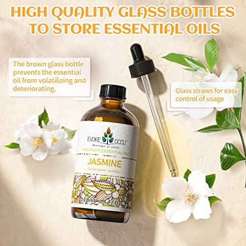 Evoke Occu Rose Essential Oil Jasmine Oil Ginger Essential Oil for Face and Body Skin Care | Evoke Occu Rose Essentia
