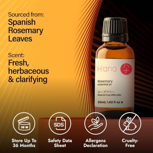 H'ana Sandalwood Essential Oil - 1.02 Fl Oz - for Hair and Skin, Aromatherapy, DIY Soap Making - ClimatePartner Certifie